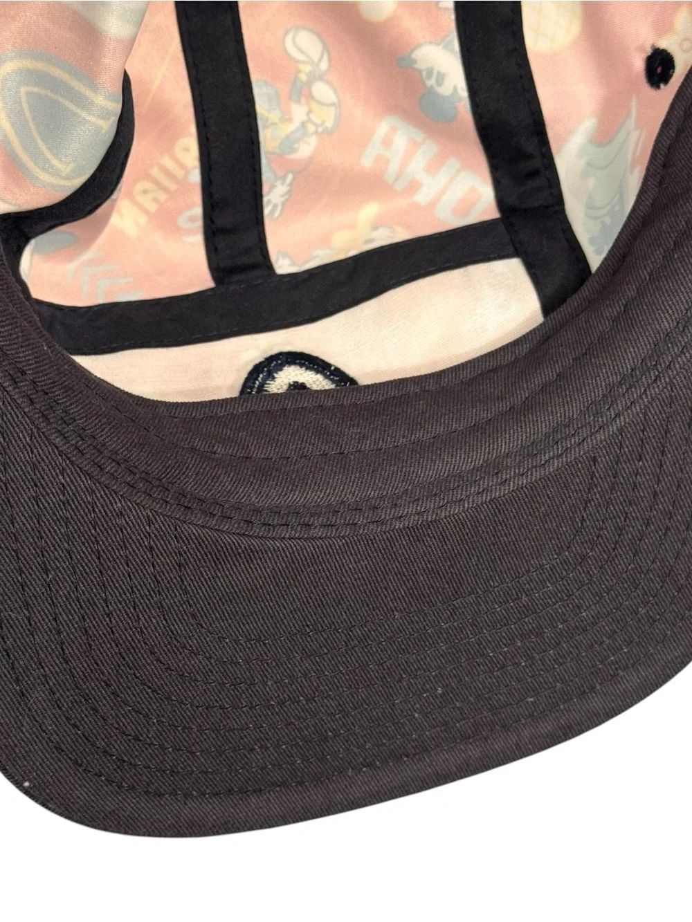 Aulani Disney Resort logo Snapback Hat Mickey & Friends Hawaiian All Over Print